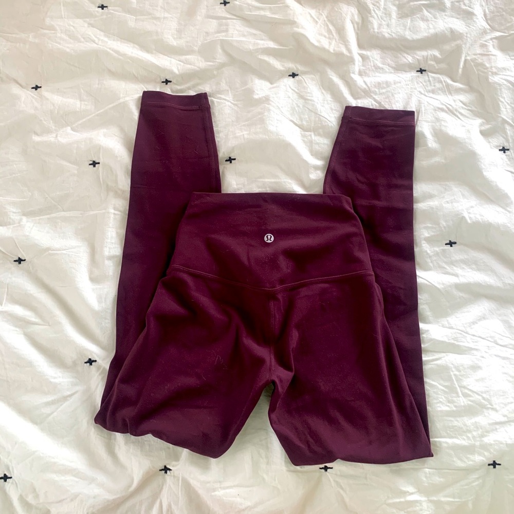 Lululemon Maroon Align Leggings